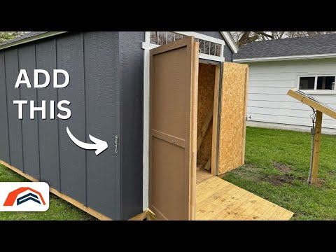 Easy Addition To Keep Shed Door Open On A Windy Day