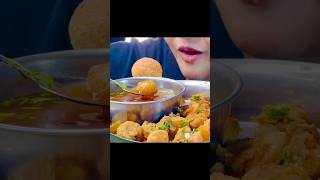 MY FAVOURITE LITTLE P￼ANI PURI🔥😱😱😱 #spicyfoodie #mukbang #asmr