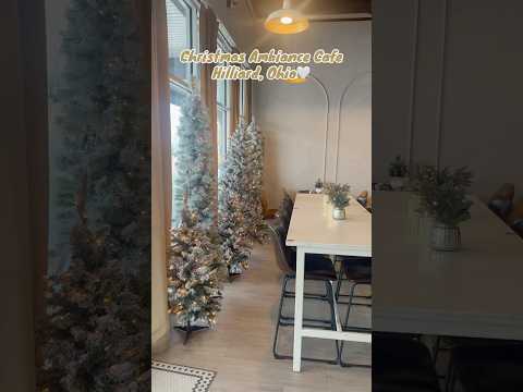 Christmas Ambiance Coffee Shop 🤍#christmas #ambiance #coffeeshopmusic #coffee #aesthetic #shorts 4K
