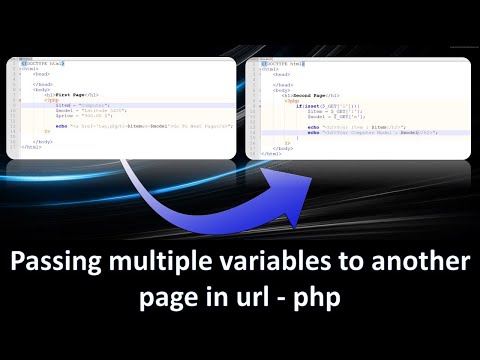 Passing multiple variables between pages in PHP using URL  | 2023