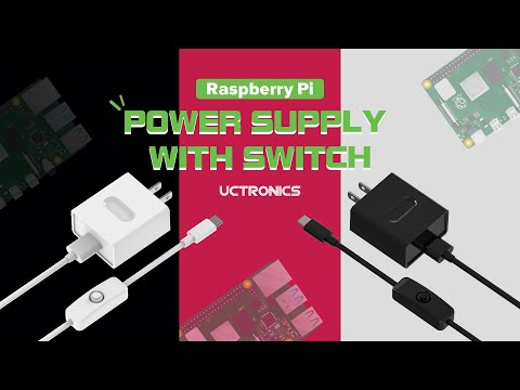 Raspberry Pi 4 Power Supply with Switch (Max. 5V 3A)