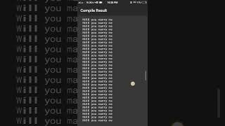 Will you marry me in coding#love