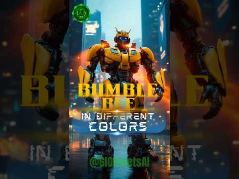 Top 8 Coolest Bumblebee Colors. Which one do you like? #bumblebee #aiart