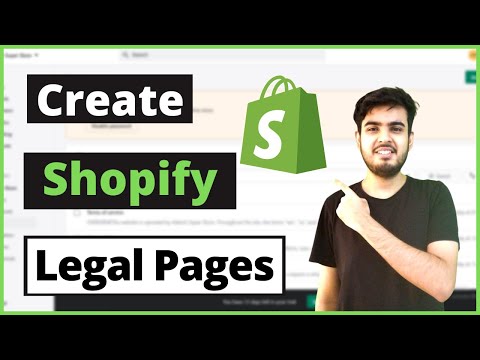 Create Shopify Policies And Legal Pages | Add Shopify Legal And Policy Pages | Shopify Part 4