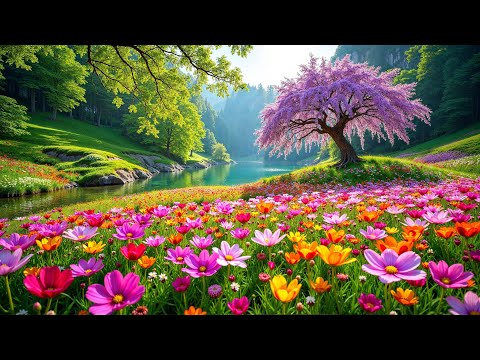 Wisteria Meadow 🌸 Gentle Melodies for Riverside Blossom Serenity