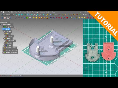 How to replace a "impossible to find" component using only free software and a cheap 3d printer.