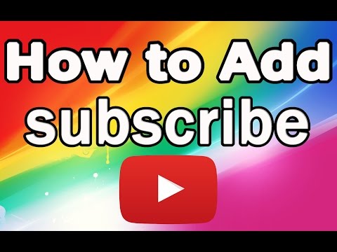 How to Get SUBSCRIBE Button Video On Youtube 2017