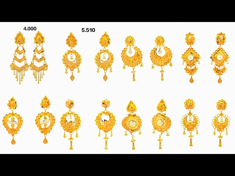 gold earrings । earrings designs gold। gold kanbabala design। kaner dul। sonar kaner।।