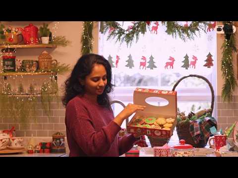 🎄 A Quiet Christmas Baking Marathon ✨10 Cookies from one dough | Packing Cookie Boxes