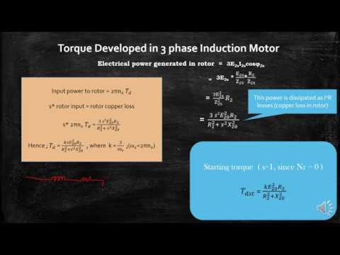 Lecture 07 THREE PHASE INDUCTION MOTOR  condition for maximum torque