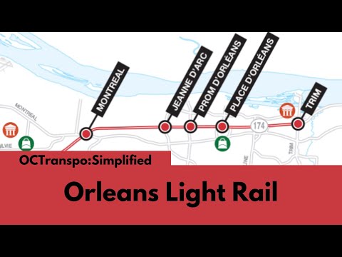 Orleans Light Rail; OCTranspo;Simplified