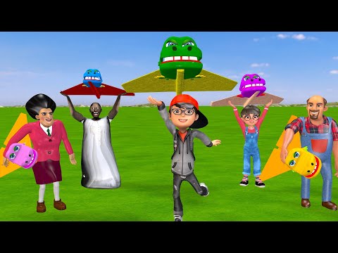 Scary Teacher 3D vs Squid Game Fly to Fortune : Kite Race with  Cash at Stake!