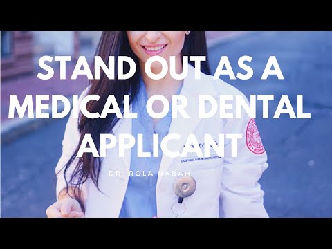 Stand out on your application for medical/dental/nursing/PA/pharmacy school