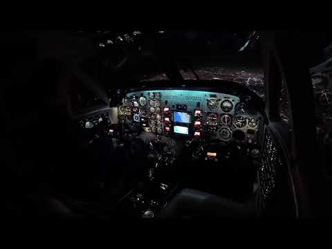 NIGHT FLIGHT - C90 into San Jose