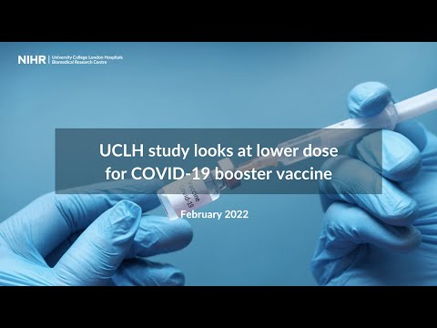 UCLH study looks at lower dose for COVID-19 booster vaccine
