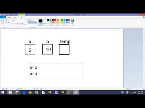 swapping two variables