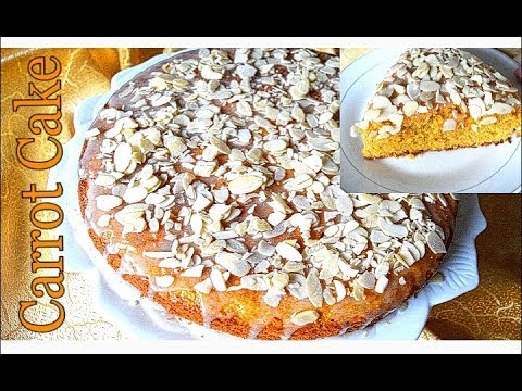 Easy Carrot Cake Recipe | Soft & Moist | Lemon Glaze
