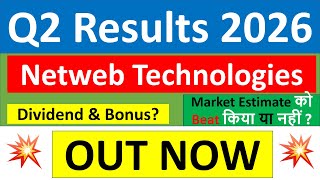 Netweb Technologies Q2 results 2026 | Netweb results today | Netweb Technologies Share News today