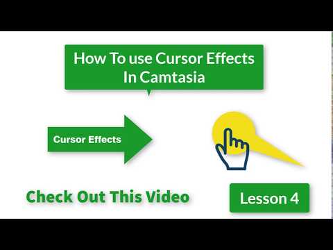 How to Use Cursor Effects  in camtasia Studio 9 in urdu/hindi/english