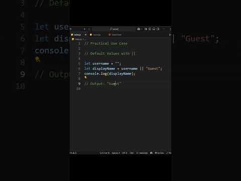 JavaScript || for Default Values 🔄 | Practical Tip Explained | #shorts @abhikacode