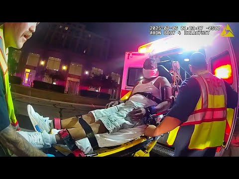 Drunk Driver Goes Berserk After Crashing His Car Into a Tree