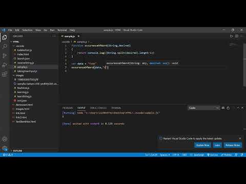 To find occurrences of character and word in an String by JavaScript- Chapter 9