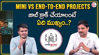 Codegnan : Mini Projects vs End-to-End Projects | Software job Preparation | SumanTV Anchor Nagaraju
