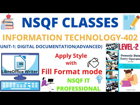 Apply Style using Fill Format mode class 10|| Fill Format mode in Writer||Apply style in openoffice