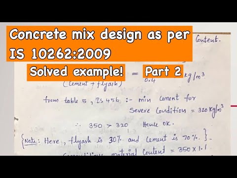 concrete mix design as per IS 10262 :2009 || Example M40 || Part 2  || @civilogy ||  #mixdesign