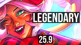 NIDALEE vs KENNEN (TOP) | 9/1/5, Legendary | EUW Master | 25.9