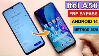 Security 2026 - Itel A50 Frp Bypass Android 14✅ Itel A50 Gmail Account Bypass✅ Itel A669l Frp Unlock
