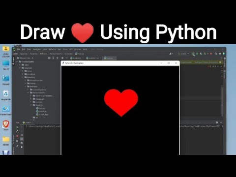 Impress Your Crush With Just 20 Lines of Code | Draw Heart Using Python ( Python Turtle)