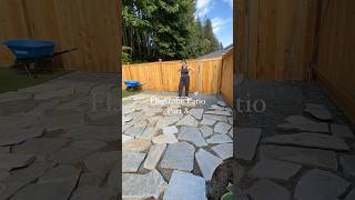 Flagstone Patio - Part 8 | about to start the final step of this DIY! #homeimprovement #diy #patio