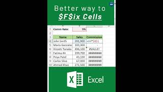 Excel Hack You Didn’t Know: Fix Values Without the Dollar Sign! 🧮✨