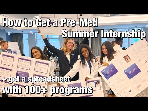How to get an Internship as a Pre-Med and Why They Matter || Cecile S