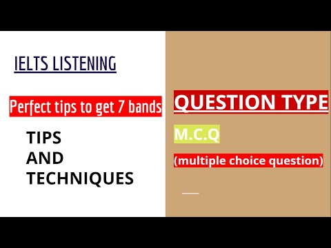Listening MCQ || 7++ bands in IELTS || IELTS LISTENING || TIPS AND TECHNIQUES FOR MCQ