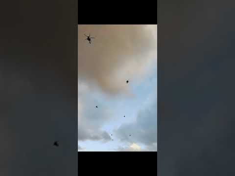 Russian chopper going into Ukranian territory | #shorts #news