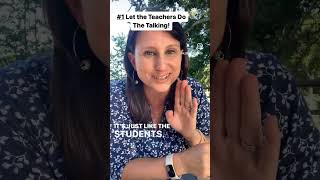 Instructional Coaches, Design your PD so the teachers do most of the talking!