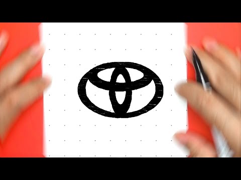 HOW TO DRAW TOYOTA LOGO | STEP BY STEP
