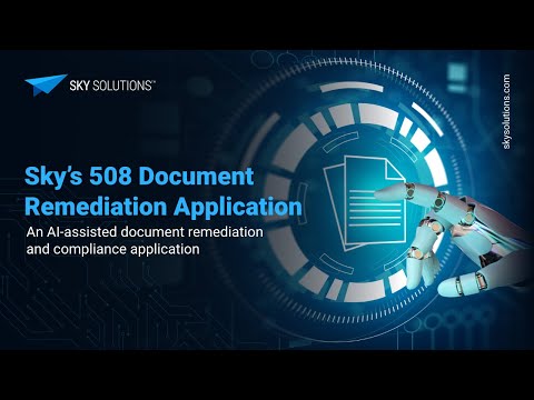 Sky's 508 Document Remediation Application