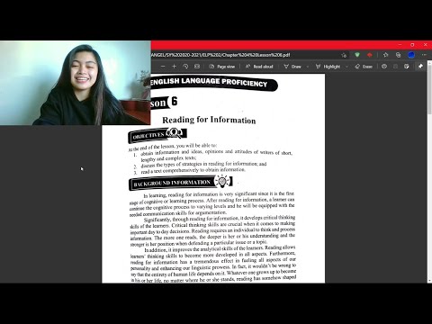 (English Language Proficiency) Chapter 4: Lesson 6 - Reading for Information