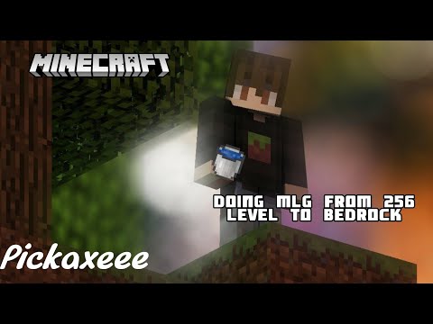 Doing Mlg from 256 level to bedrock | Minecraft