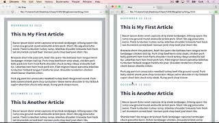 CSS Blog From Scratch Exercise SOLUTION Part 3