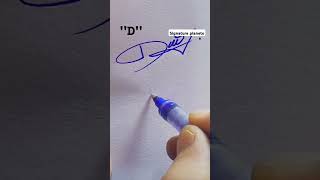 How to style the letter of D #calligraphicalphabets #stylish sign