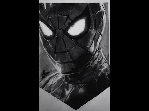 Spiderman 🕷🕸 || Spider man Portrait || Black and White #shorts #spiderman