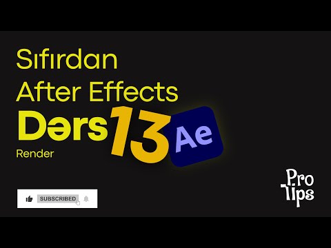 #13 Sıfırdan After Effects | Render