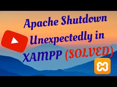Localhost phpMyAdmin, Apache Shutdown Unexpectedly in XAMPP (Solved)
