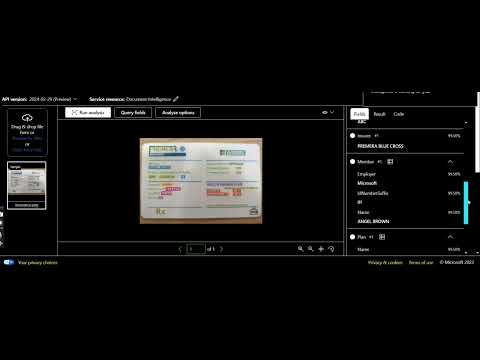 Optical data extraction from health insurance card.