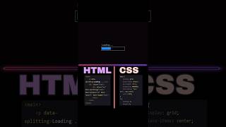 Create attractive loader using CSS #codeinvent