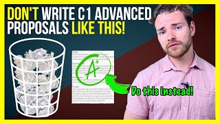 DON'T Make THIS Common C1 Advanced (CAE) Proposal Mistake! - C1 Advanced Writing